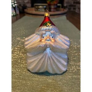 Kurt Adler Polonaise Santa Claus Face Christmas Ornament